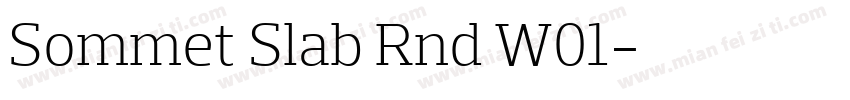 Sommet Slab Rnd W01字体转换